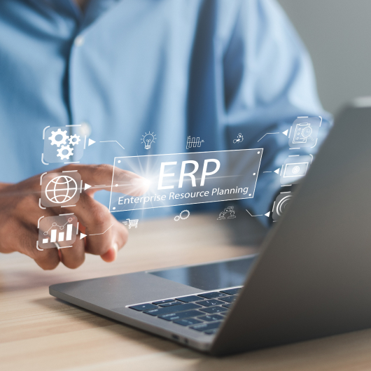 Intelligent ERP for energy utilities AI consulting and resource management.